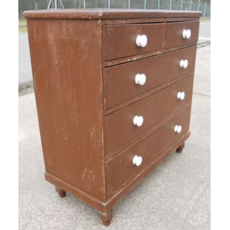 Viktorianische Kiefernholz Kommode antik ca 1850