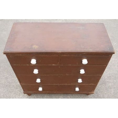 Viktorianische Kiefernholz Kommode antik ca 1850