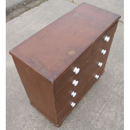 Viktorianische Kiefernholz Kommode antik ca 1850