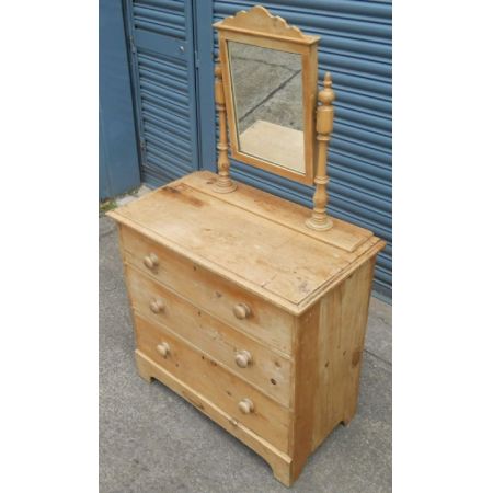 Viktorianischer Kiefernholz Schinktisch antik ca 1880