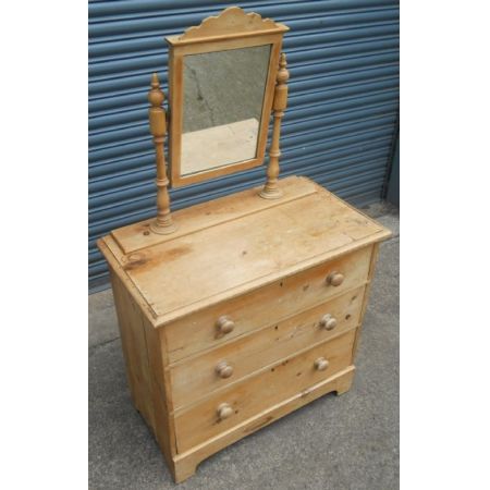 Viktorianischer Kiefernholz Schinktisch antik ca 1880