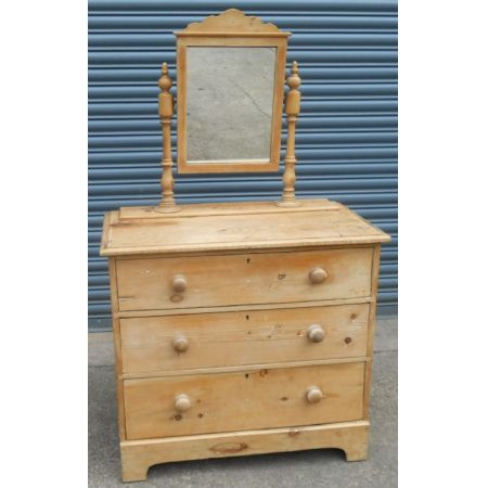 Viktorianischer Kiefernholz Schinktisch antik ca 1880