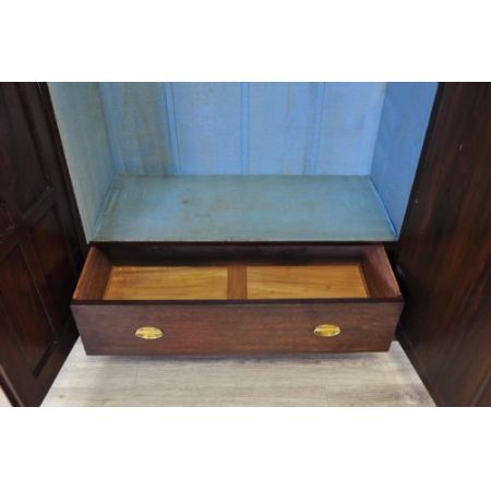 Viktorianischer Nussbaum Kleiderschrank antik ca 1870