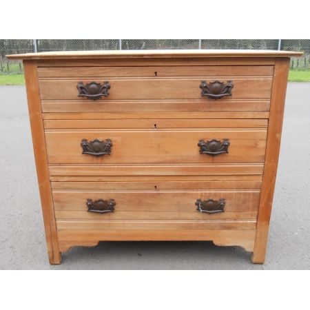 Edwardianische Nussbaum Kommode antik ca 1900