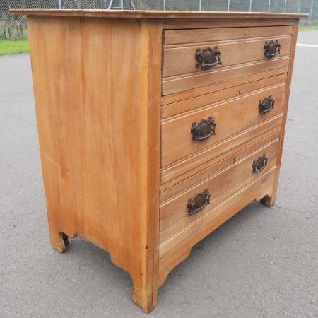 Edwardianische Nussbaum Kommode antik ca 1900