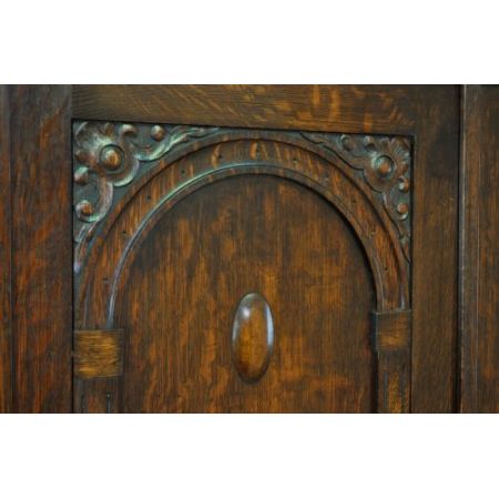 Antiker Massivholz Kleiderschrank Eichenholz ca 1920