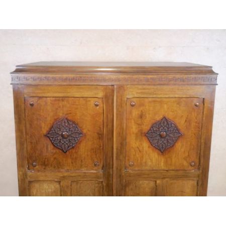 Antiker Massivholz Kleiderschrank Eiche ca 1920