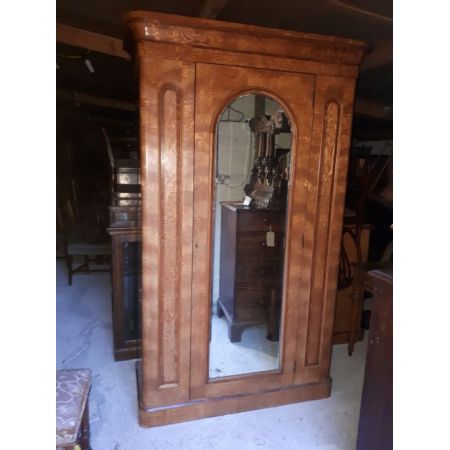 Viktorianischer Esche Kleiderschrank antik ca 1880