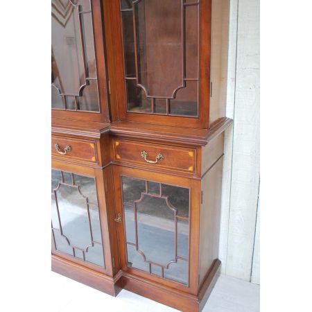 Antike Mahagoni Bücherfront ca 1890