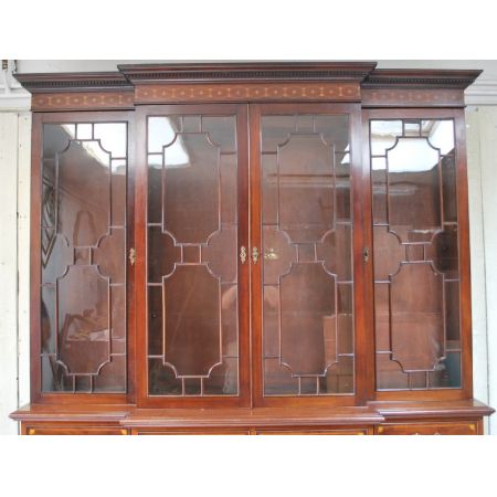 Antike Mahagoni Bücherfront ca 1890