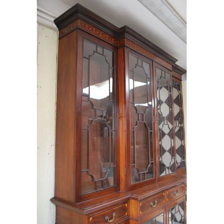 Antike Mahagoni Bücherfront ca 1890