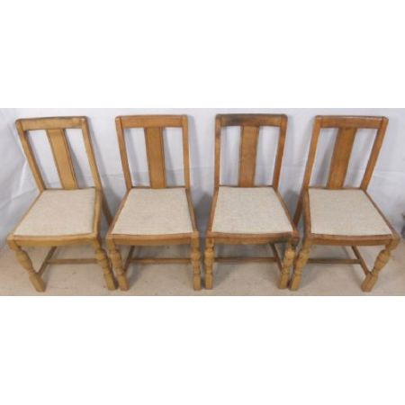 Antiker Eichen Esstisch mit passenden Stühlen ca 1925