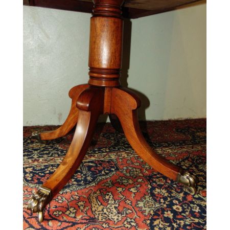 Georgianischer Mahagoni Esstisch von Duncan Phyfe antik ca 1820