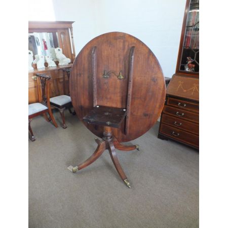 Edwardianischer Massivholz Esstisch antik ca 1900