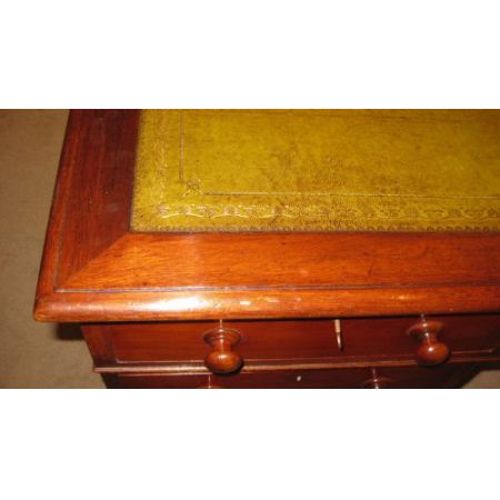 Viktorianischer Mahagoni Schreibtisch antik ca 1890