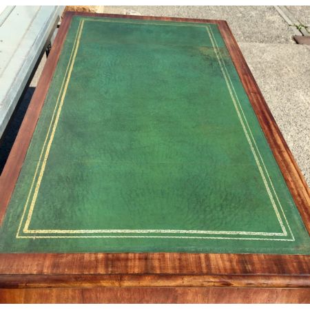 Viktorianischer Mahagoni Schreibtisch antik ca 1850