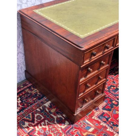 Viktorianischer Massivholz Schreibtisch antik ca 1870