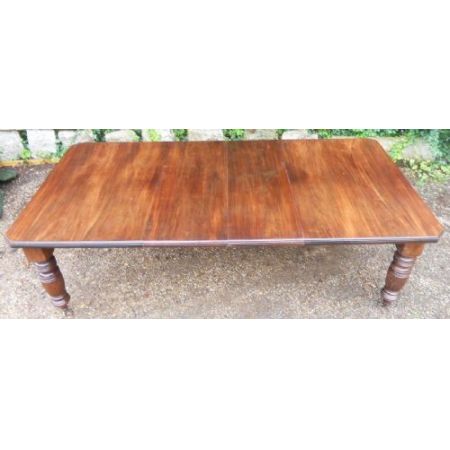 Edwardianischer Nussbaum Esstisch antik ca 1900