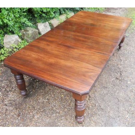 Edwardianischer Nussbaum Esstisch antik ca 1900