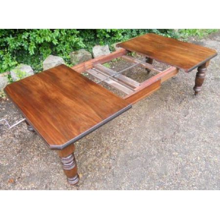 Edwardianischer Nussbaum Esstisch antik ca 1900