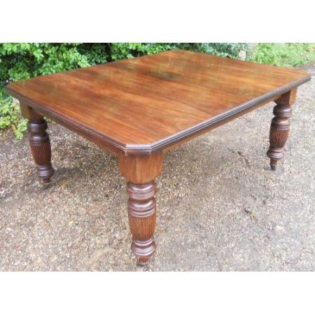 Edwardianischer Nussbaum Esstisch antik ca 1900