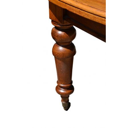 Viktorianischer Eichen Esstisch antik ca 1870