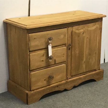 Englisches Kiefernholz Sideboard antik ca 1870