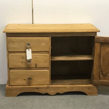 Englisches Kiefernholz Sideboard antik ca 1870