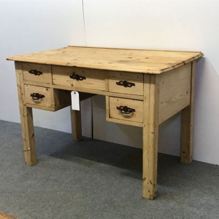 Antiker Kiefernholz Schreibtisch Weichholz antik ca 1920