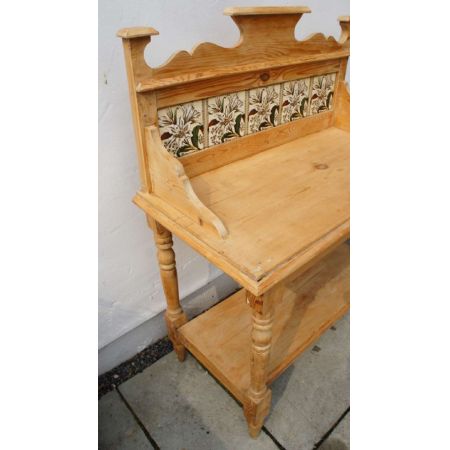 Viktorianischer Kiefern Waschtisch Weichholz antik ca 1880