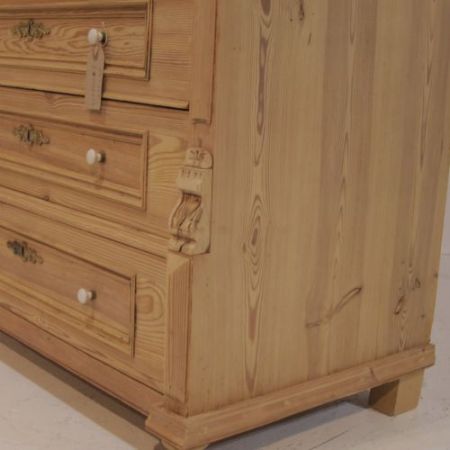 Großer Kiefer Sekretär Weichholz antik ca 1900