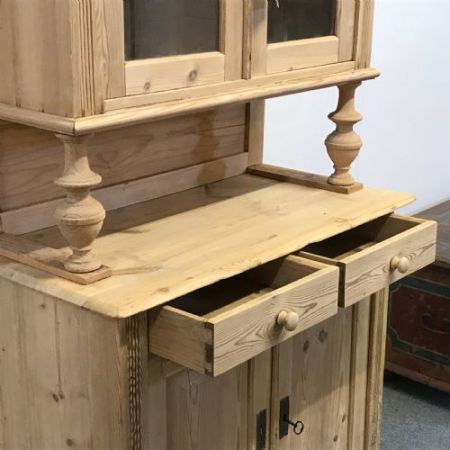 Große Kiefer Aufsatzkommode Weichholz antik ca 1910