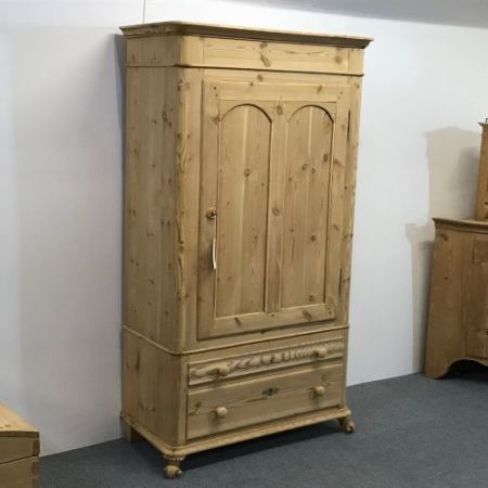 Dänischer Kiefer Schrank Weichholz antik ca 19. Jahrhundert