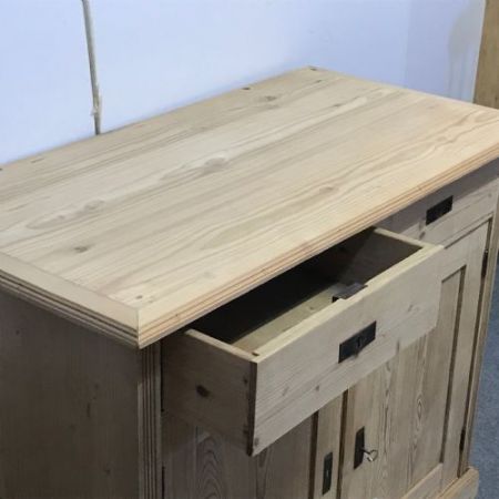 Antike Kiefer Küchenanrichte Weichholz ca 1920