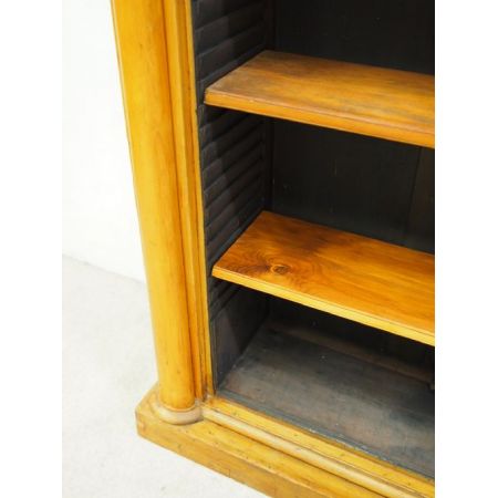 Großer Kiefer Bücherschrank Weichholz antik ca 1860