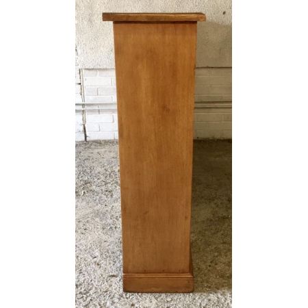 Viktorianischer Kiefer Bücherschrank Weichholz antik ca 1850