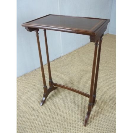 Antike Quartett Sofatische aus Mahagoni und Satinwood ca 1900