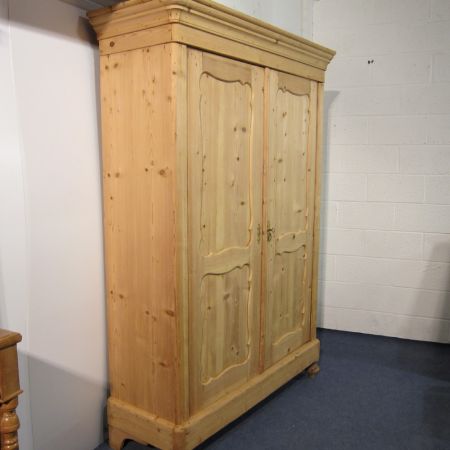 Antiker Kiefer Kleiderschrank Weichholz ca 1880