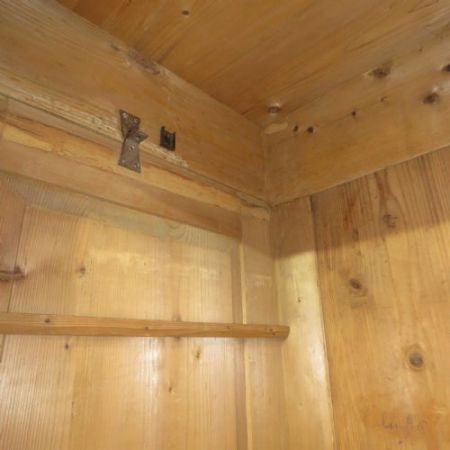 Großer Kiefer Kleiderschrank Weichholz antik ca 1880