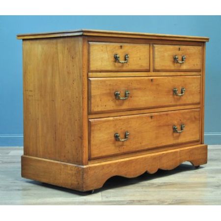 Edwardianische Kiefer Kommode Weichholz antik ca 1890