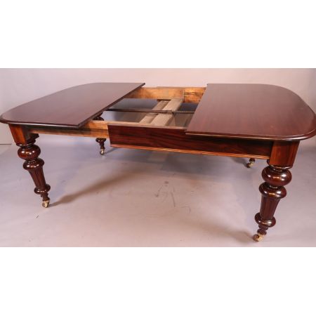 Ausziehbarer Esstisch aus viktorianischem Mahagoni für 8 Personen