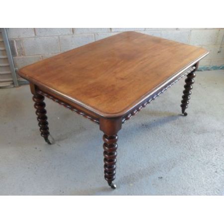 Viktorianischer Esstisch aus Mahagoni