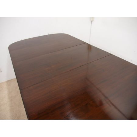 Esstisch aus Mahagoni im Regencystil, ausziehbar