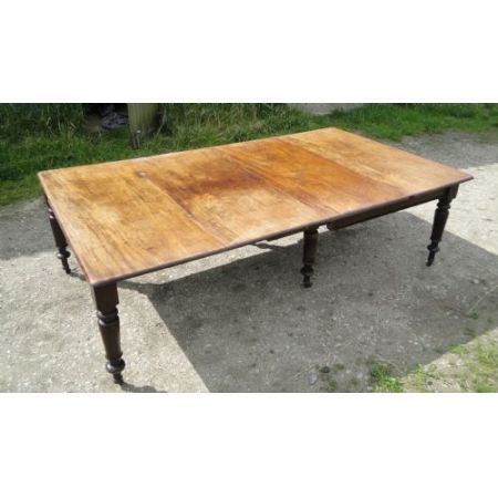 Ausziehbarer Esstisch aus Mahagoni mit 6 Beinen aus dem frühen 19. Jahrhundert