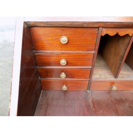 Edwardianischer Mahagoni Aufsatzsekretär antik ca 1890