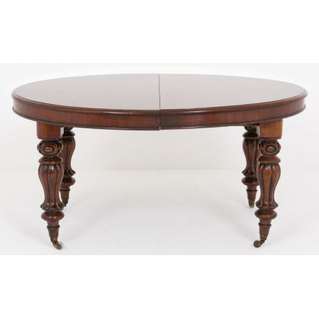 Ovaler ausziehbarer Esstisch Mahagoni