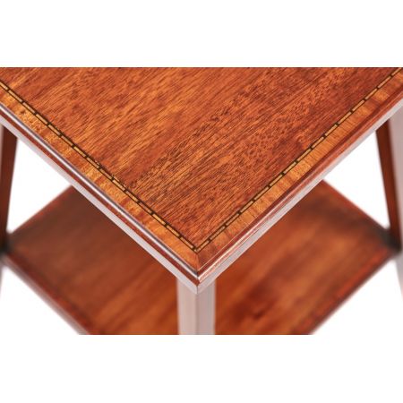 Edwardianischer Mahagoni Lampentisch 