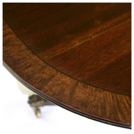 Ein Paar Mahagoni Tische in D-Form