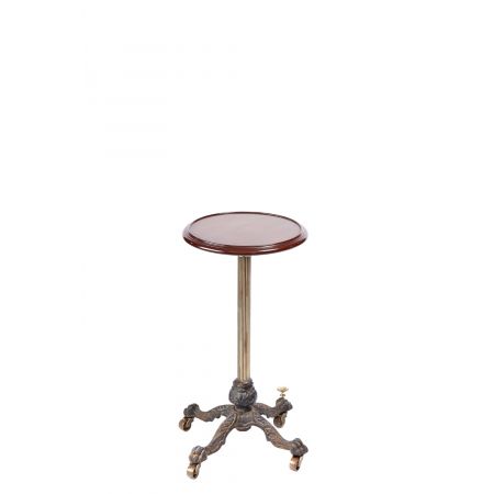 Viktorianischer Teleskoptisch aus Eiche und Messing