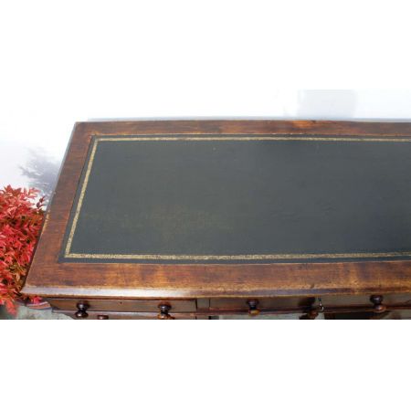 Viktorianischer Eichen Schreibtisch antik ca 1850